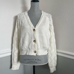 Hooked up button up cardigan